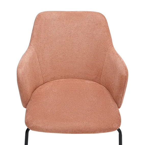 Стул Dwight, розовый фактурный шенилл