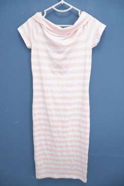 Платье Only розовое в полоску 46 размер