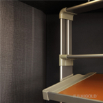 Вращающаяся полка для обуви, 685x355x(1070-1270), 6 уровней