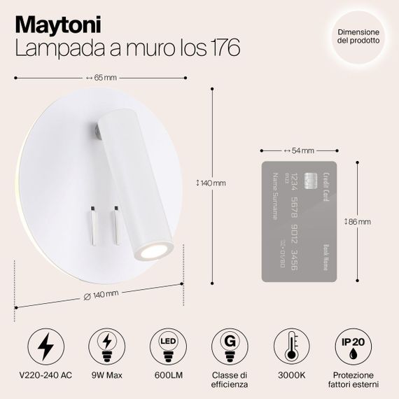 Светодиодный спот Maytoni Ios 176 C176-WL-01-6W-W