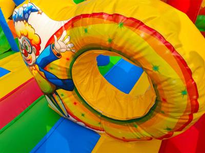 Коммерческий надувной батут «Циркачи» мульти, размер 6*5*4 м