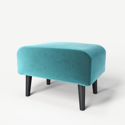 Пуф на высоких ножках Фантазёр Z-12 (Азур) в офис, дом, салон красоты, прихожая, гостиная, на кухню, в кафе, в зону ожидания, в коридор, к туалетному столику. Банкетка, подставка.