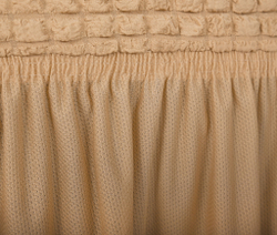 Комплект чехлов на трехместный диван и кресла с оборкой, цвет Медовый