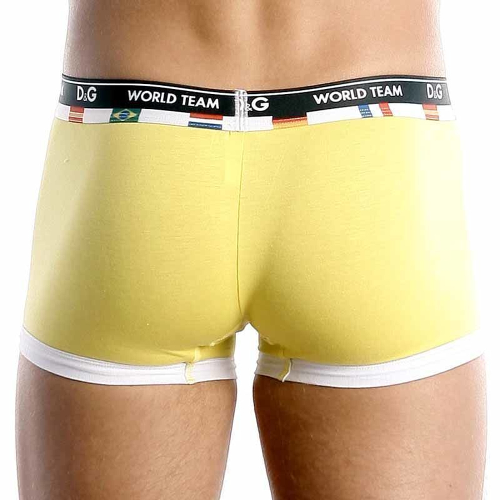 Мужские трусы хипсы желтые D&G World Team Yellow