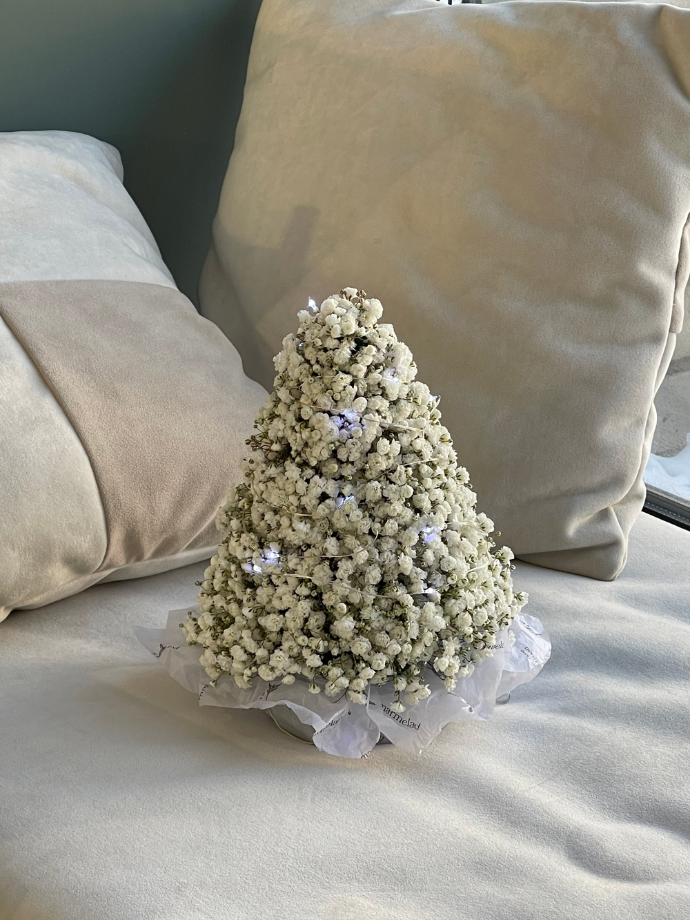 Ёлка из гипсофилы