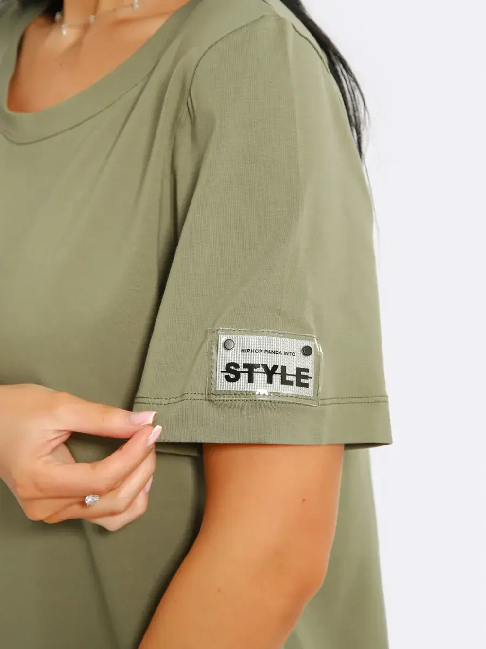 Платье хлопок однотон большие размеры