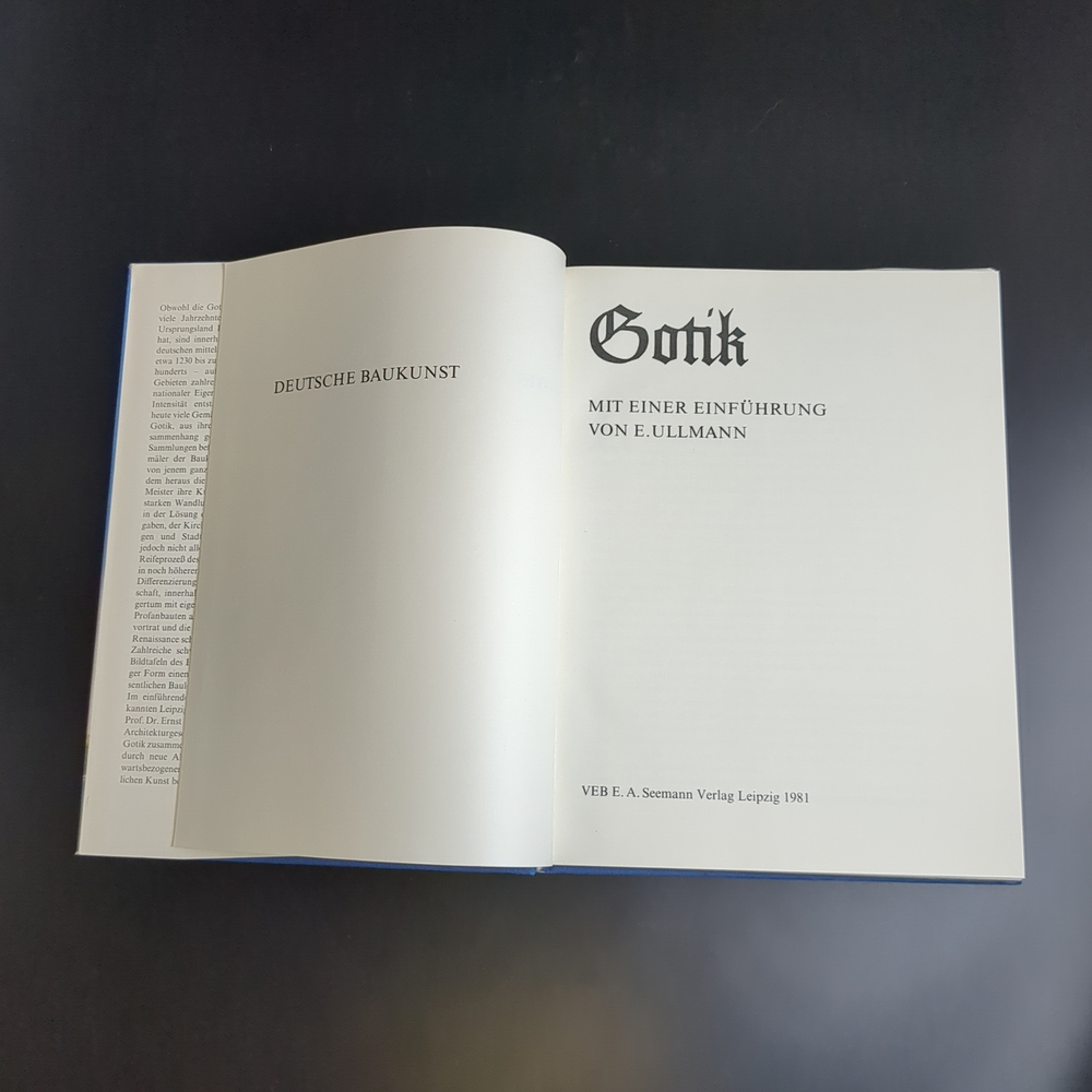 Книга "Gotik". Готика. E. Ullmann. Печать Лейпциг ГДР 1981 год