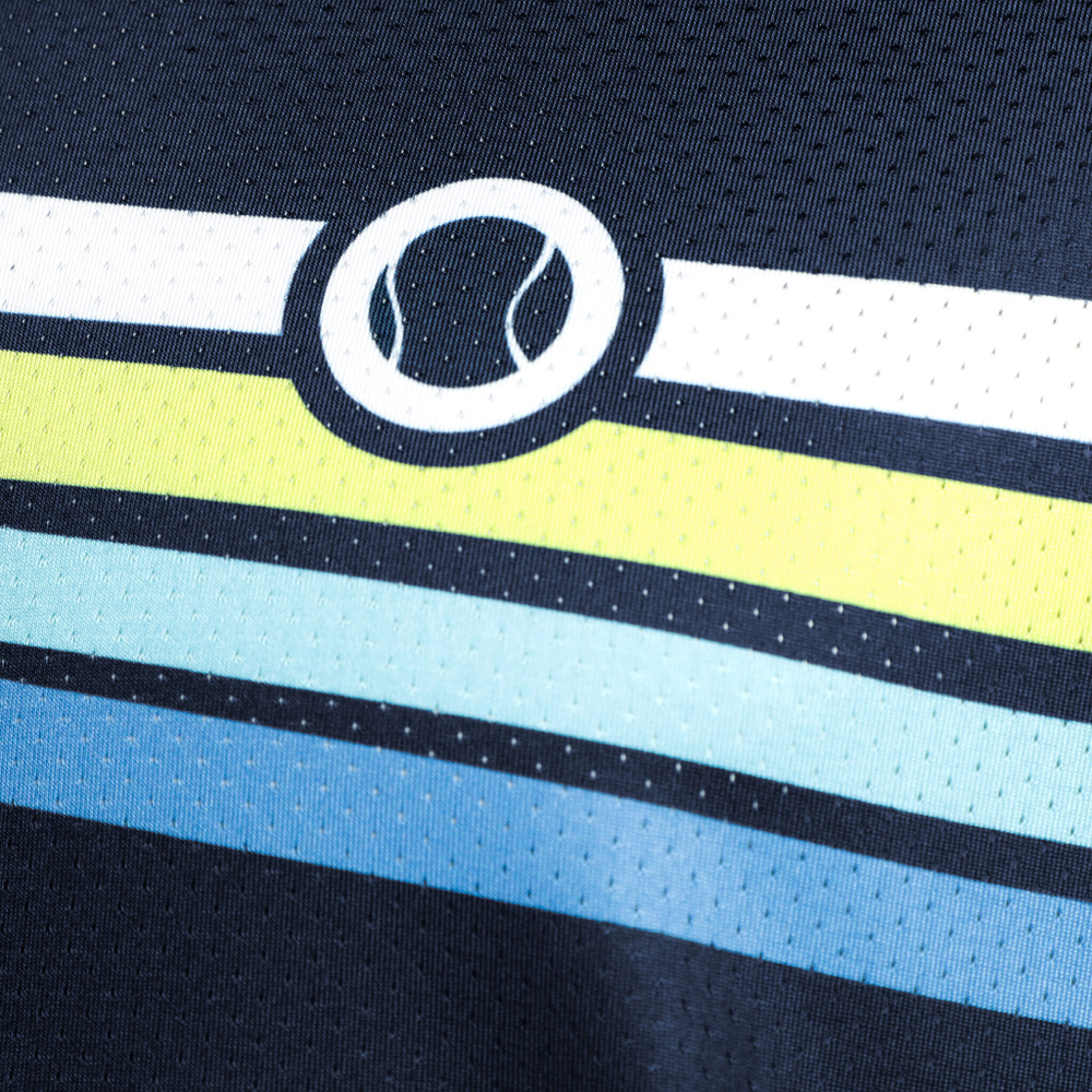 Мужское теннисное поло Tennis-Point Round Neck T-Shirt Special Edition Men - Dark Blue, Multicoloured