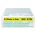 Игла для мезотерапии SFM ETW 30G 0,30 х 8 мм 50 шт