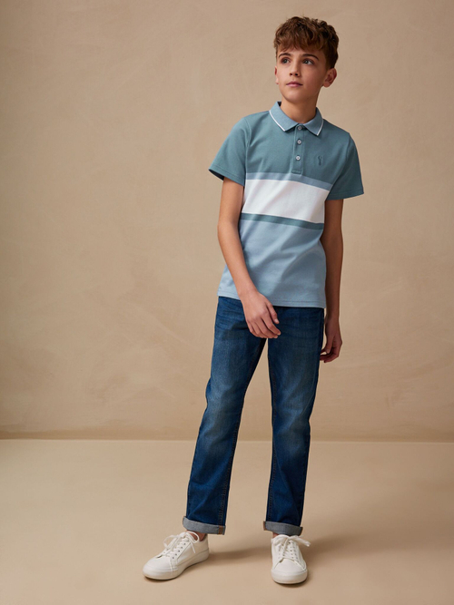Поло для мальчика Next E98-649, Голубой