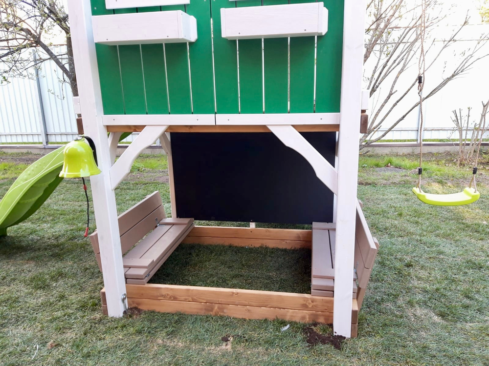 Детский домик с качелями "Прованс"