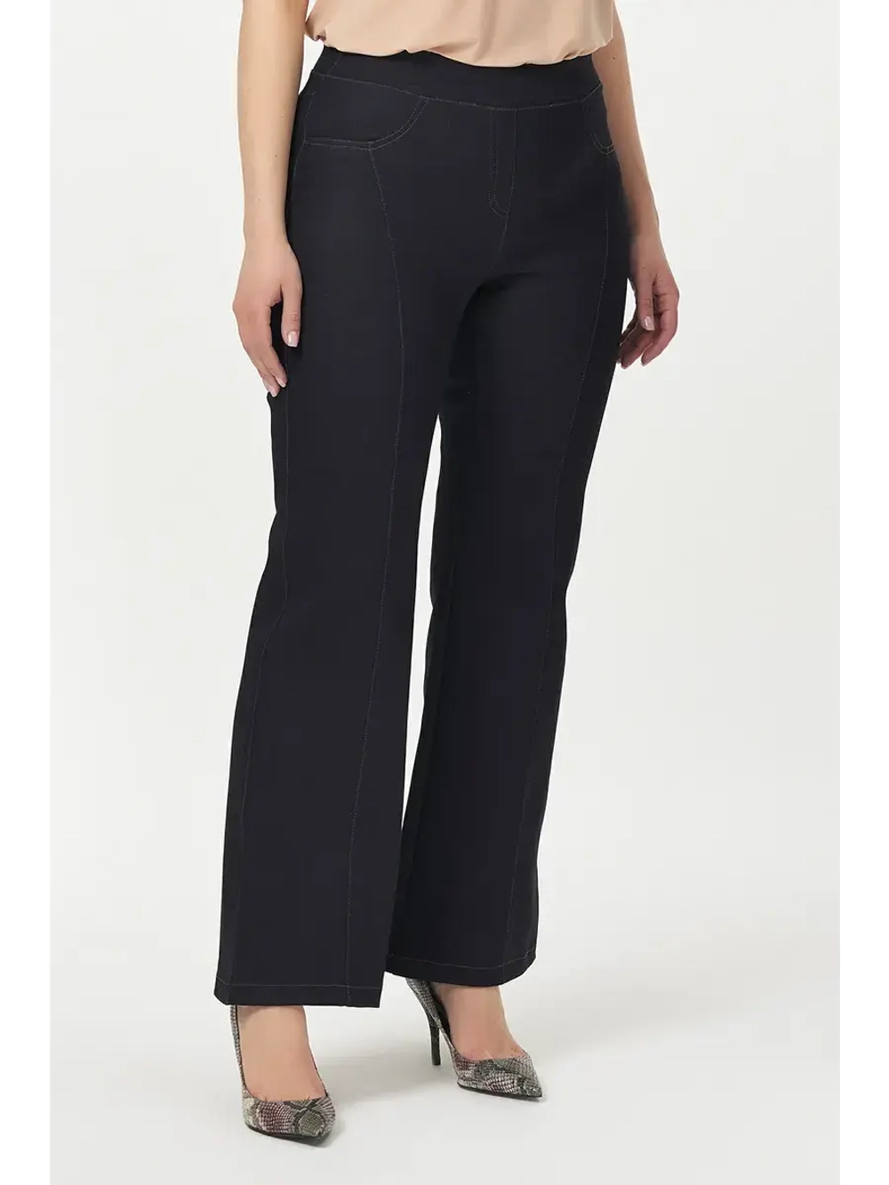 Брюки джинсовые клеш