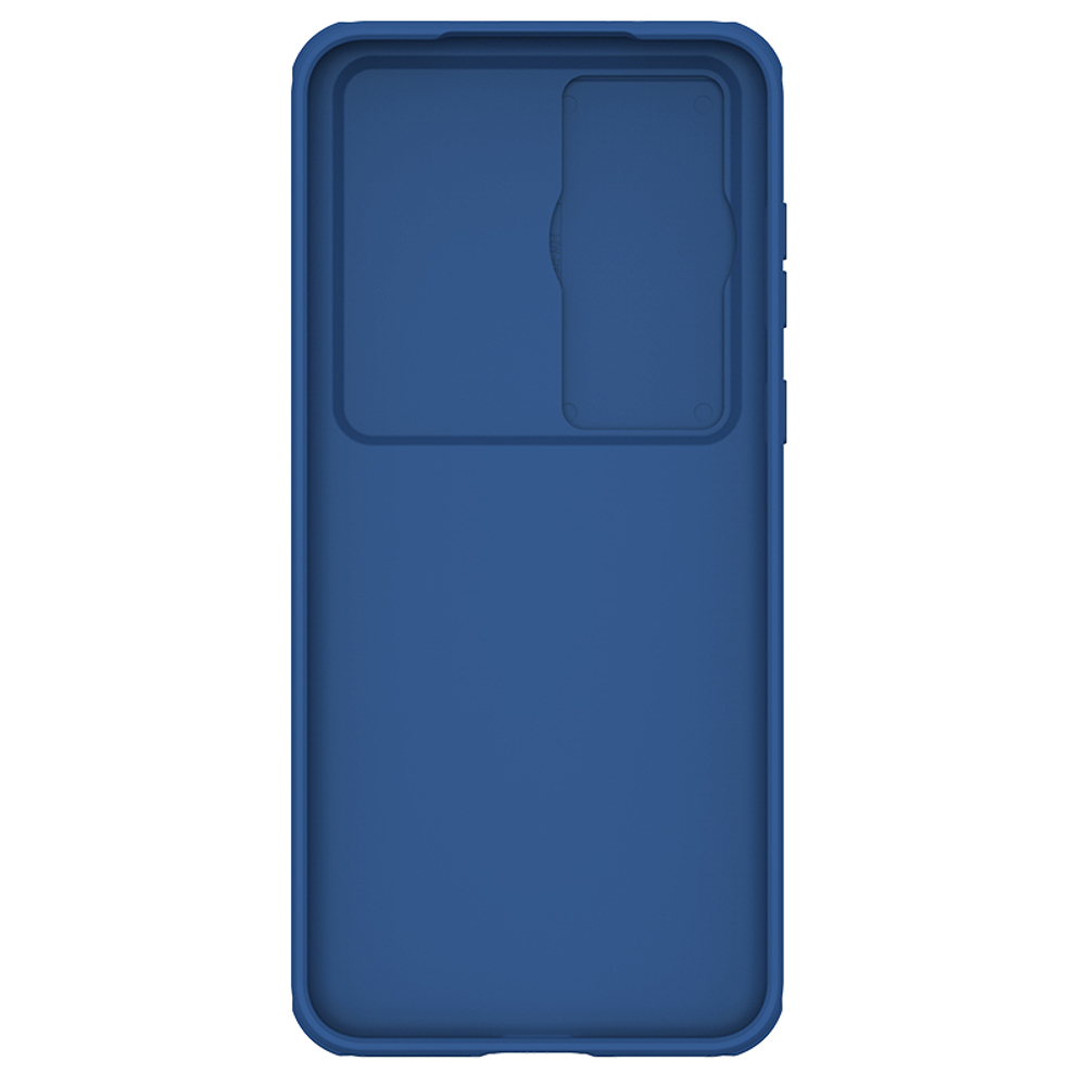 Чехол усиленный противоударный синего цвета на Huawei P60 и P60 Pro от Nillkin, серия CamShield Pro, сдвижная шторка для защиты камеры