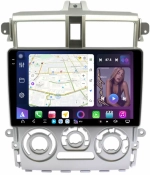 Магнитола для Mitsubishi Colt 6 2002-2012, Colt Plus (правый руль, рамка серебро) - FarCar XXL9-9626F2S монитор 9.5" 2K QLED на Android 14, TS20, 8+256Гб, CarPlay, 4G SIM-слот