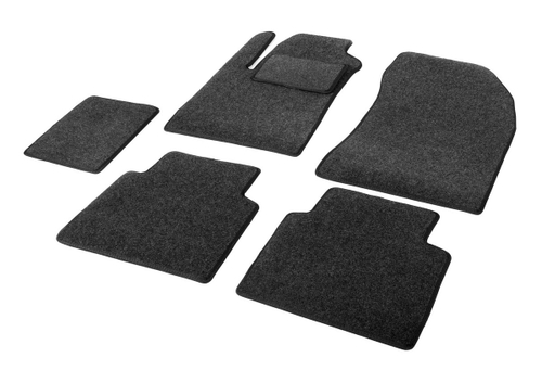 Коврики текстиль в салон, AutoFlex Business для Haval Jolion 4WD 2021-н.в., 6 частей, графит, с крепежом, 5940402