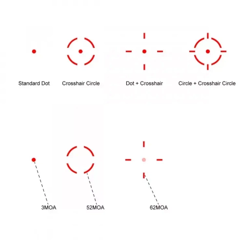 Коллиматорный прицел Frenzy PLUS 1x31x26 MULTI-RETICLE (SCRD-M67)