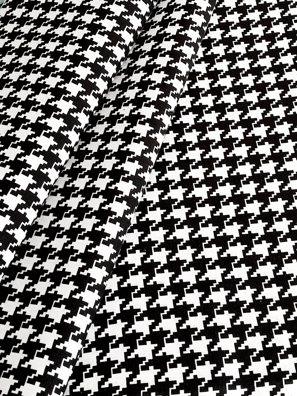 Ткань бязь плательная, рис. "Гусиные лапки", ширина 150 см, арт. 411