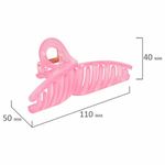 Краб для волос 11 см, глянцевый, розовый, MONTE VITA, 457007