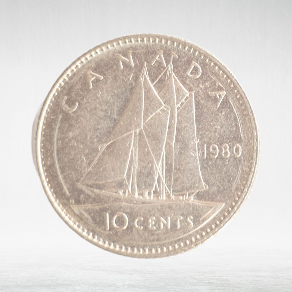 Canada, 10 Cents, 1980 – Elizabeth II (Second Portrait), VF