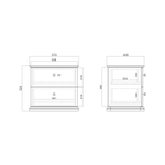 Прикроватная тумба CRYSTAL CRD009 на цоколе