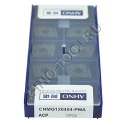 Пластина твердосплавная ISO CNMG120404-PMA ACP20E AHNO по стали, получистовая