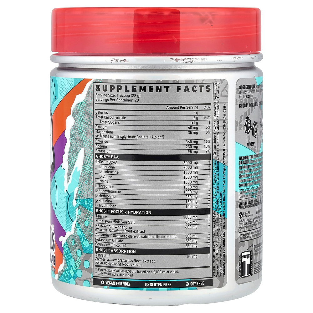 Ghost, Intra, виноград Welch's®, 460 г (16,2 унции)