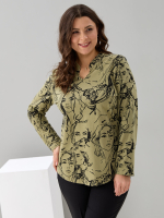 Блузка БЛк-073/хаки-лица