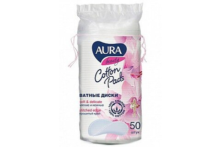 Ватные диски Aura 50шт