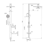 Душевая система Alu+ BD585XG