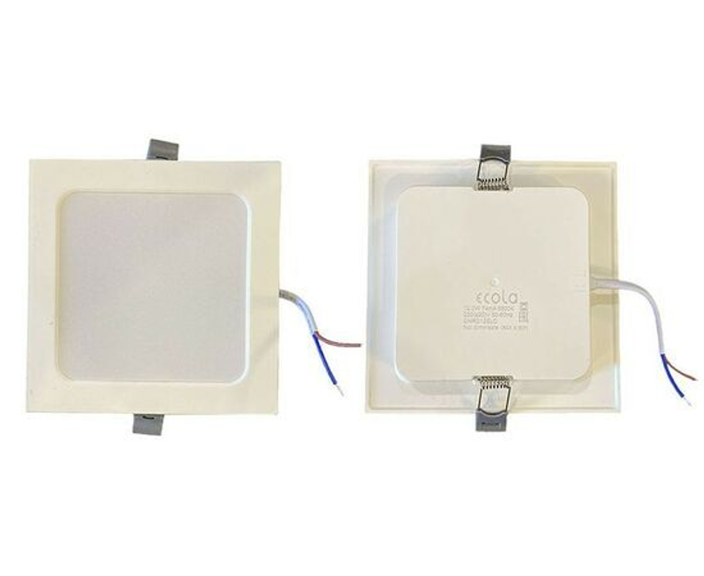 Ecola светильник встраиваемый светодиодный даунлайт с драйвером внутри 9W 4200K 4K квадрат 110x110х25 DNRV90ELC