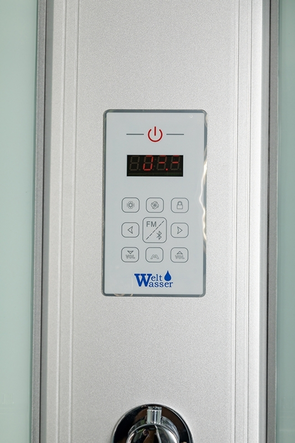 Душевая кабина WeltWasser WW500 Werra 804 80x80 10000003231 профиль Хром стекло прозрачное