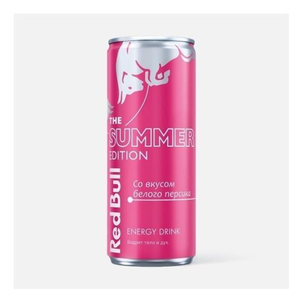 Напиток энергетический Red Bull The Summer Edition со вкусом белого персика, 250 мл