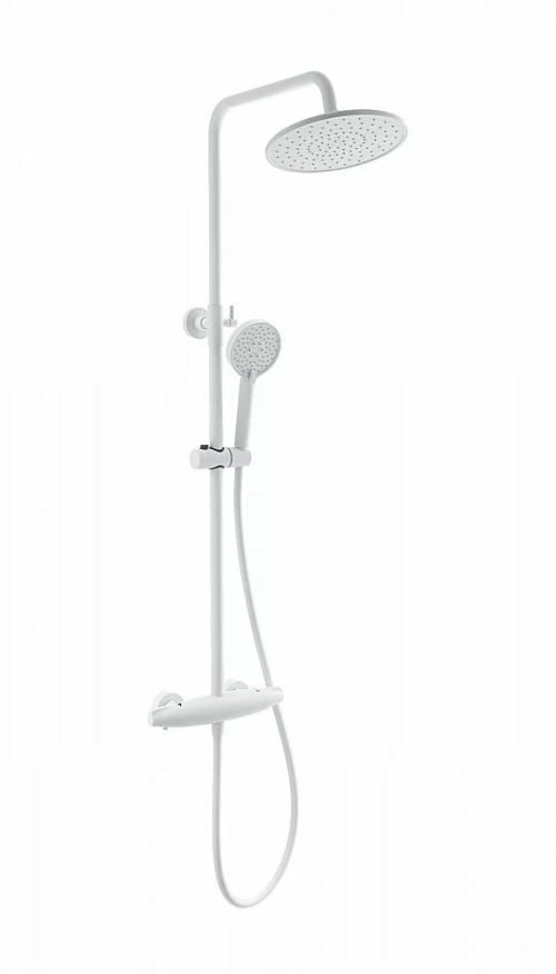 Душевая система с термостатом WONZON & WOGHAND CAPSULE WW-B3031-A-MW белый матовый