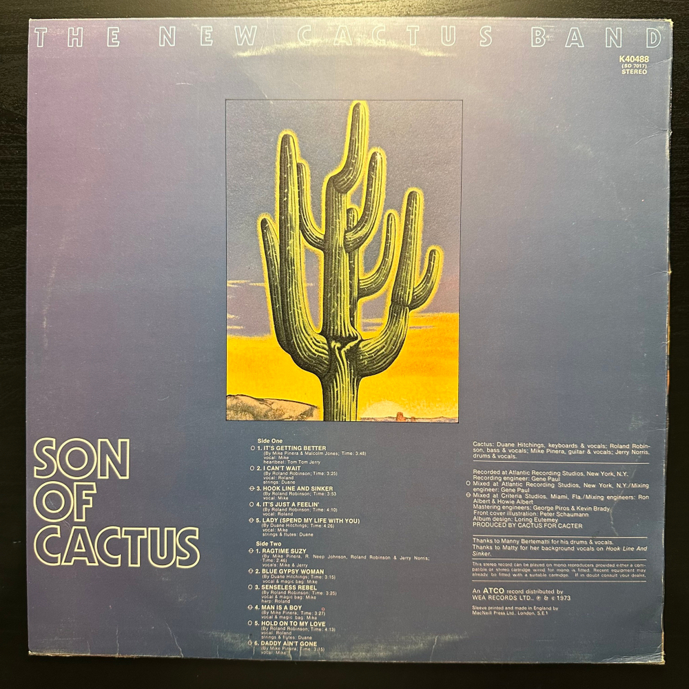 The New Cactus Band - Son Of Cactus (Англия 1973г.)
