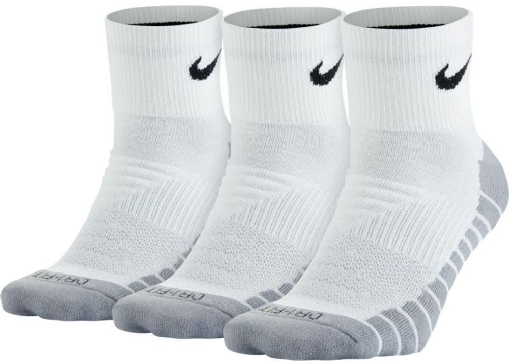 Теннисные носки Nike Dry Cushioned Quarter 3P - white