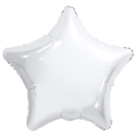 Шар фольгированный Звезда 90 см (Белый)