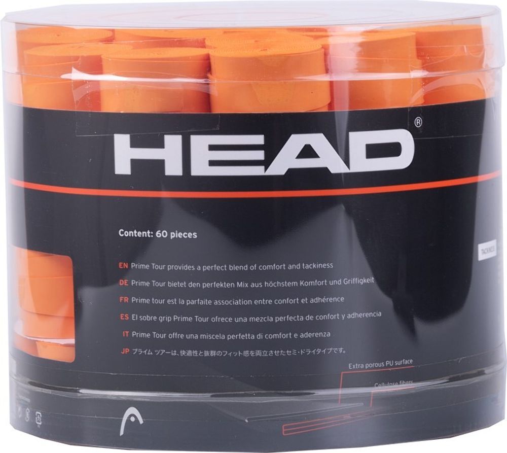 Теннисные намотки Head Prime Tour 60P - Оранжевый