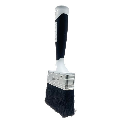 Кисть плоская  Для подготов. работ 100мм*25*54мм  чёрный синтет.ворс, 2К ручка/840-105