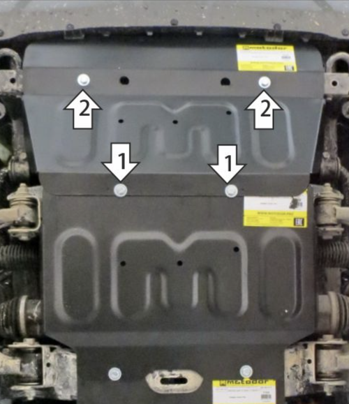 Защита радиатора для Changan Hunter Plus с 2023г Motodor.77213