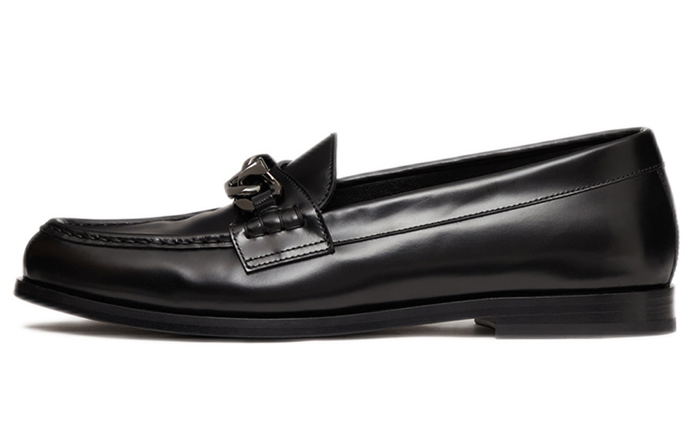 Valentino VLogo Plaque Slip On Loafers