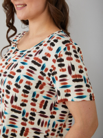 Футболка Фв-107/бежевый-цветныемазки