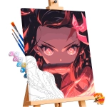 Картина по номерам Клинок рассекающий демонов Незуко Камадо