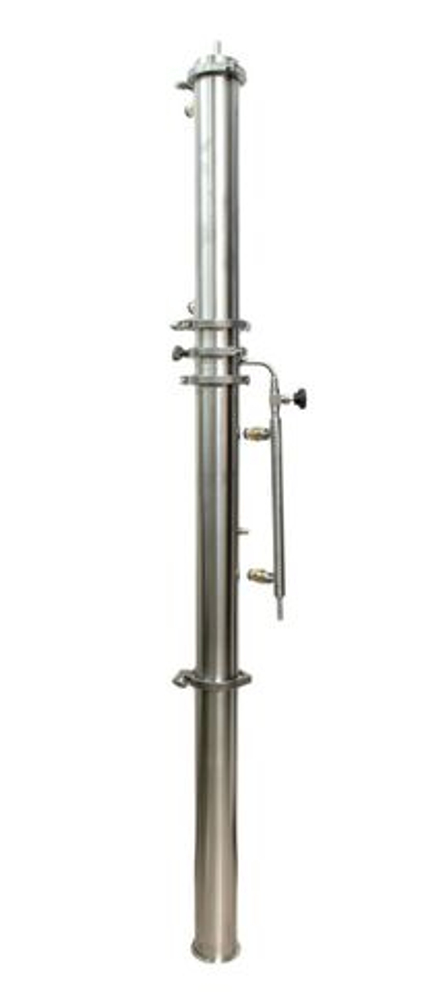 Бражная ректификационная колонна 3 дюйма, для дистилляции, с доохладителем