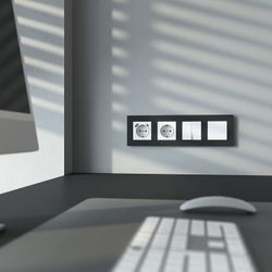 Розетка с заземлением и со шторкой и 2хUSB type A и C, без рамки Werkel белый матовый W1171761