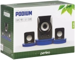 Колонки Perfeo "Podium" 2.1, мощность 5 Вт+2х3Вт, чёрный (PF-695)