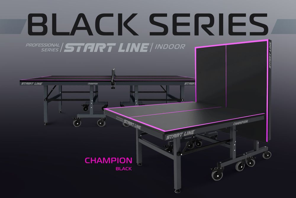 Стол теннисный Champion Black