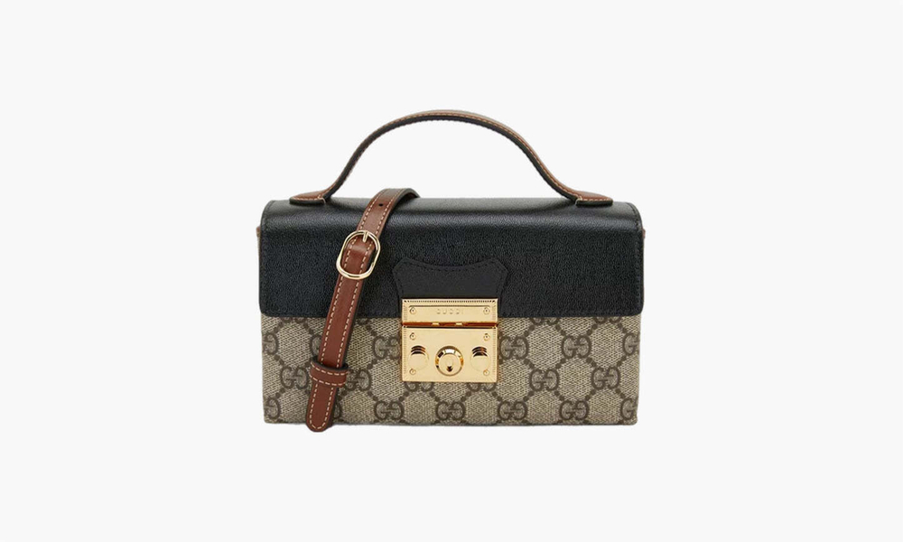 Сумка Gucci Padlock GG MINI Bag "Beige/Ebony"
