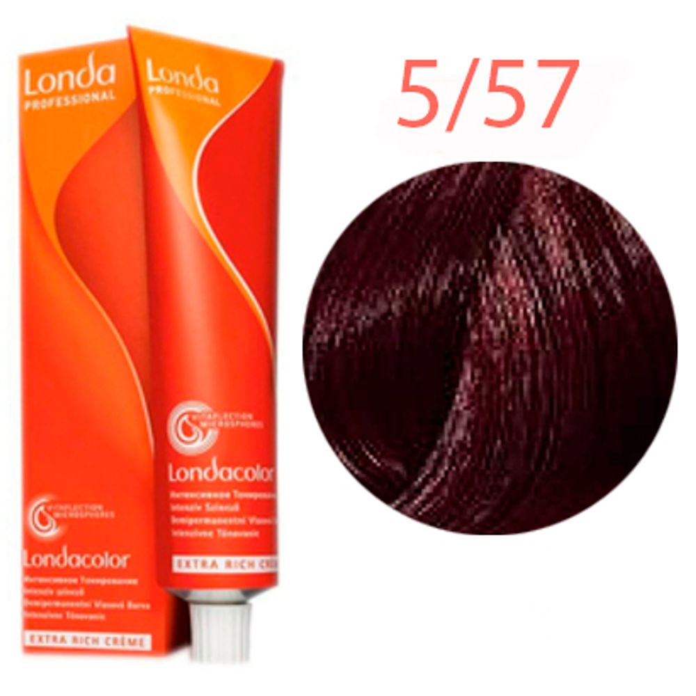 Londa Color инт.тонирование 5/57 светлый шатен красно-коричневый, 60мл