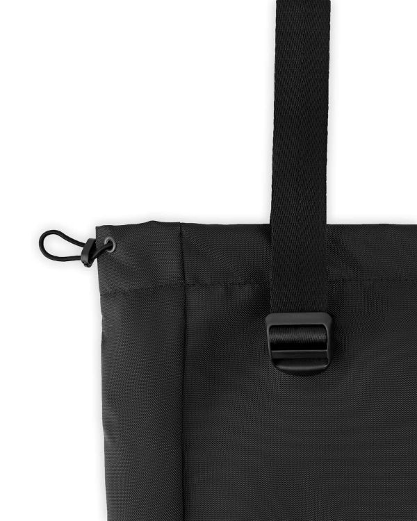 Сумка Тоут из нейлона черная - фото 4