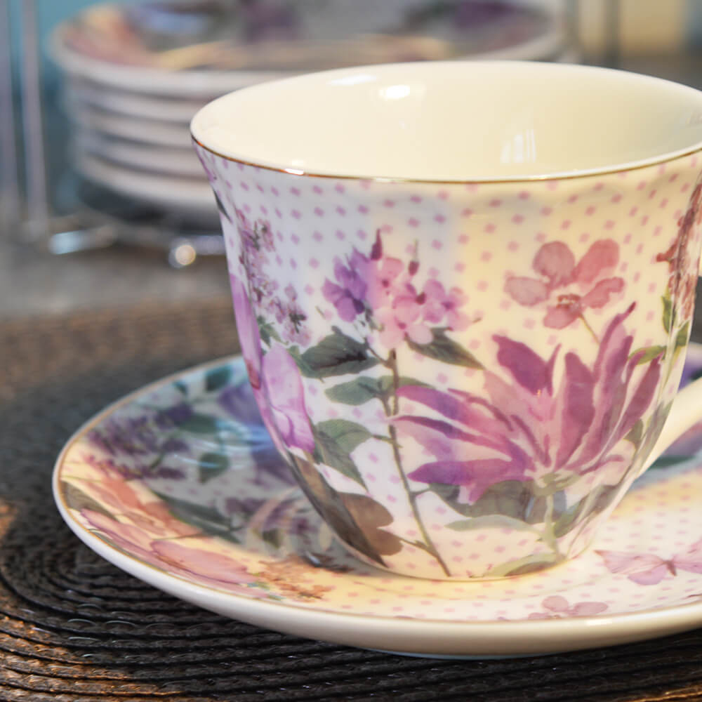 Чайный набор 12 предметов 220мл на подставке (00110745)